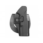 КОБУРА пластиковая CQC Tactical под GLOCK Черная (отлично подходит для ПЛК)